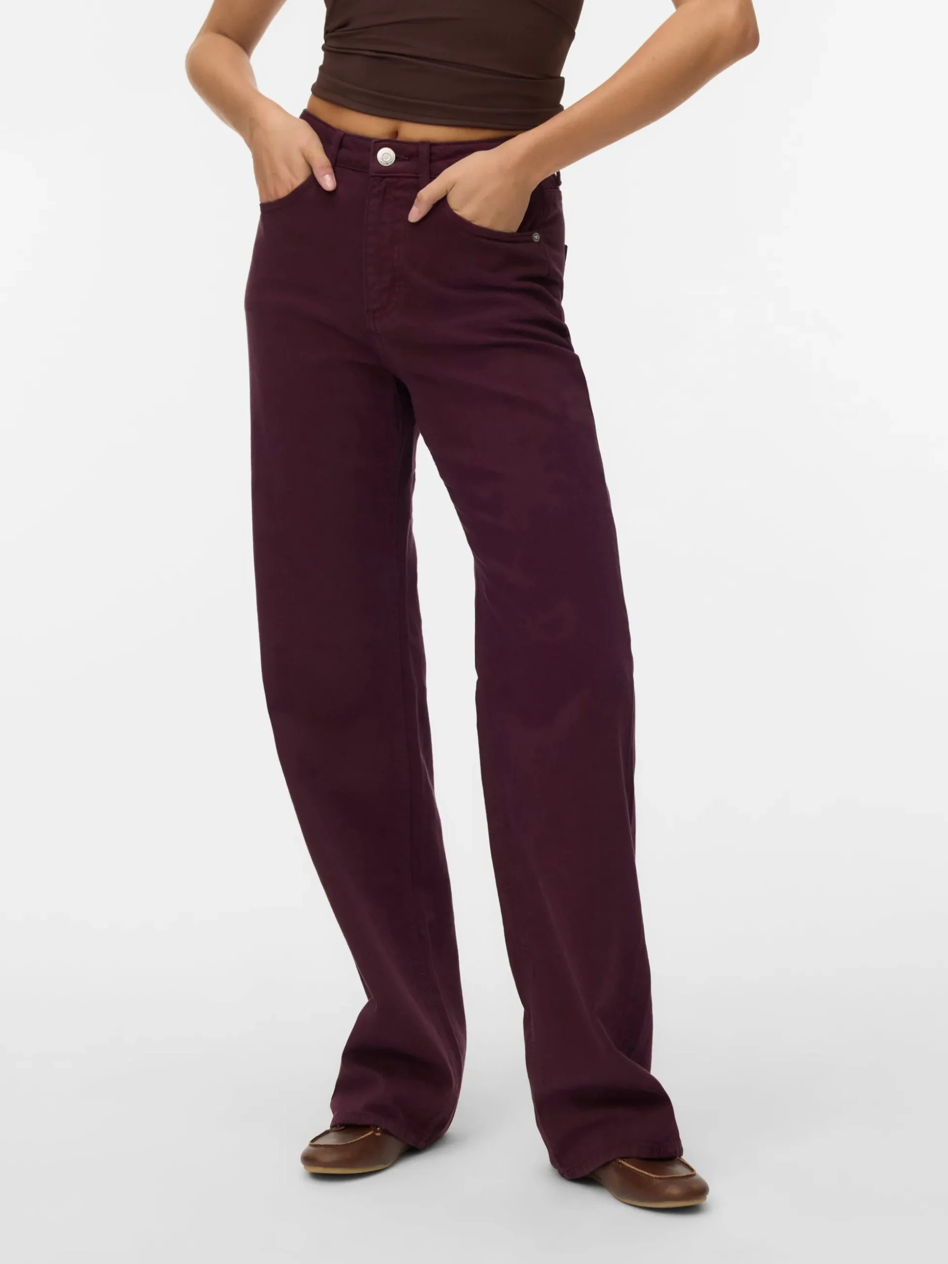 VMTESSA Hohe Taille Weiter Beinschnitt Jeans