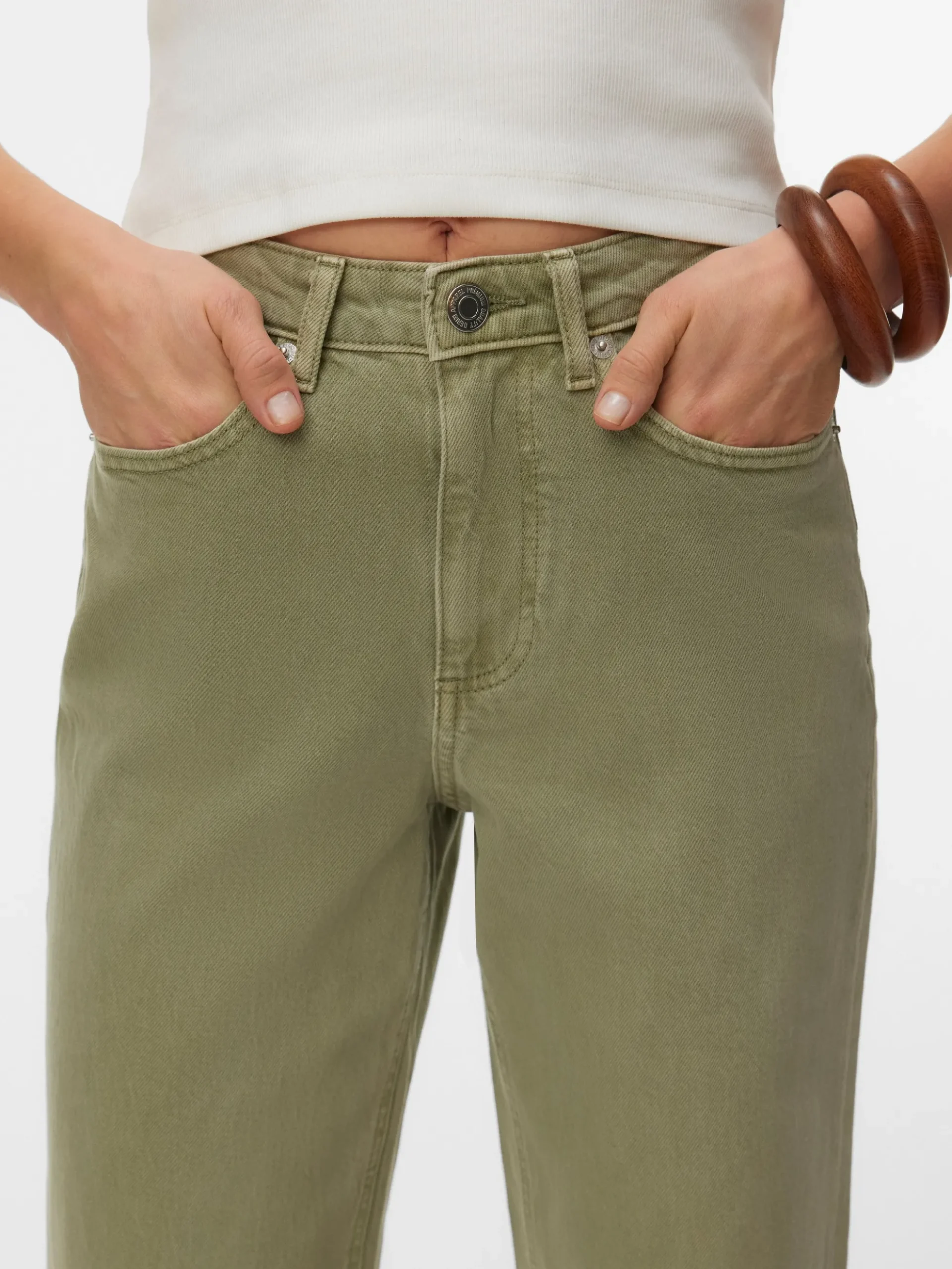 VMTESSA Hohe Taille Weiter Beinschnitt Jeans