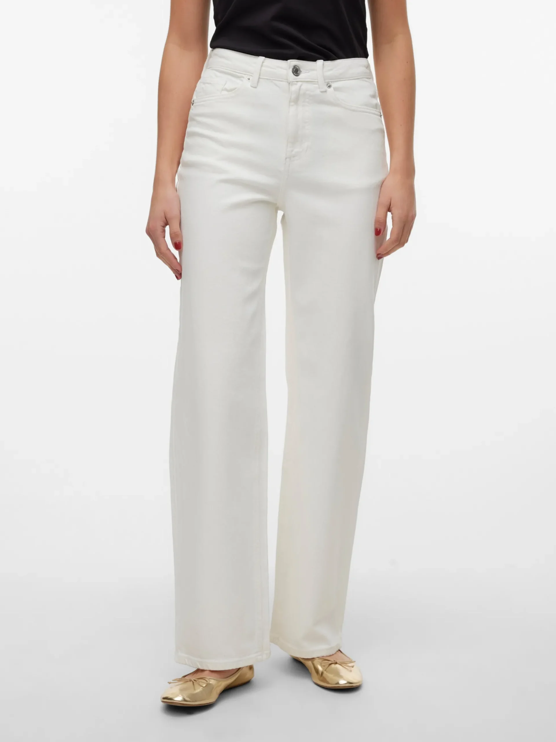 VMTESSA Hohe Taille Weiter Beinschnitt Jeans