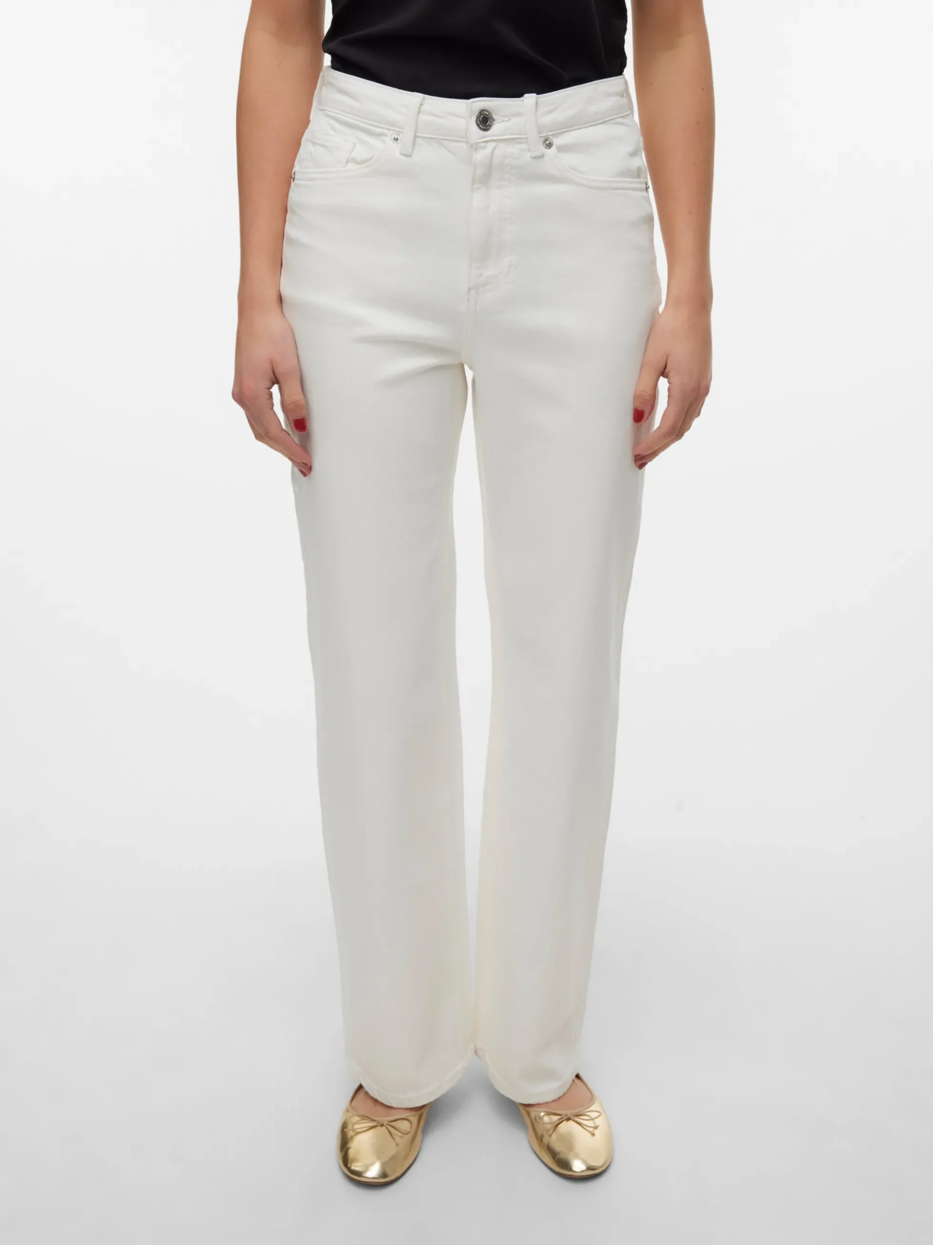 VMTESSA Hohe Taille Weiter Beinschnitt Jeans
