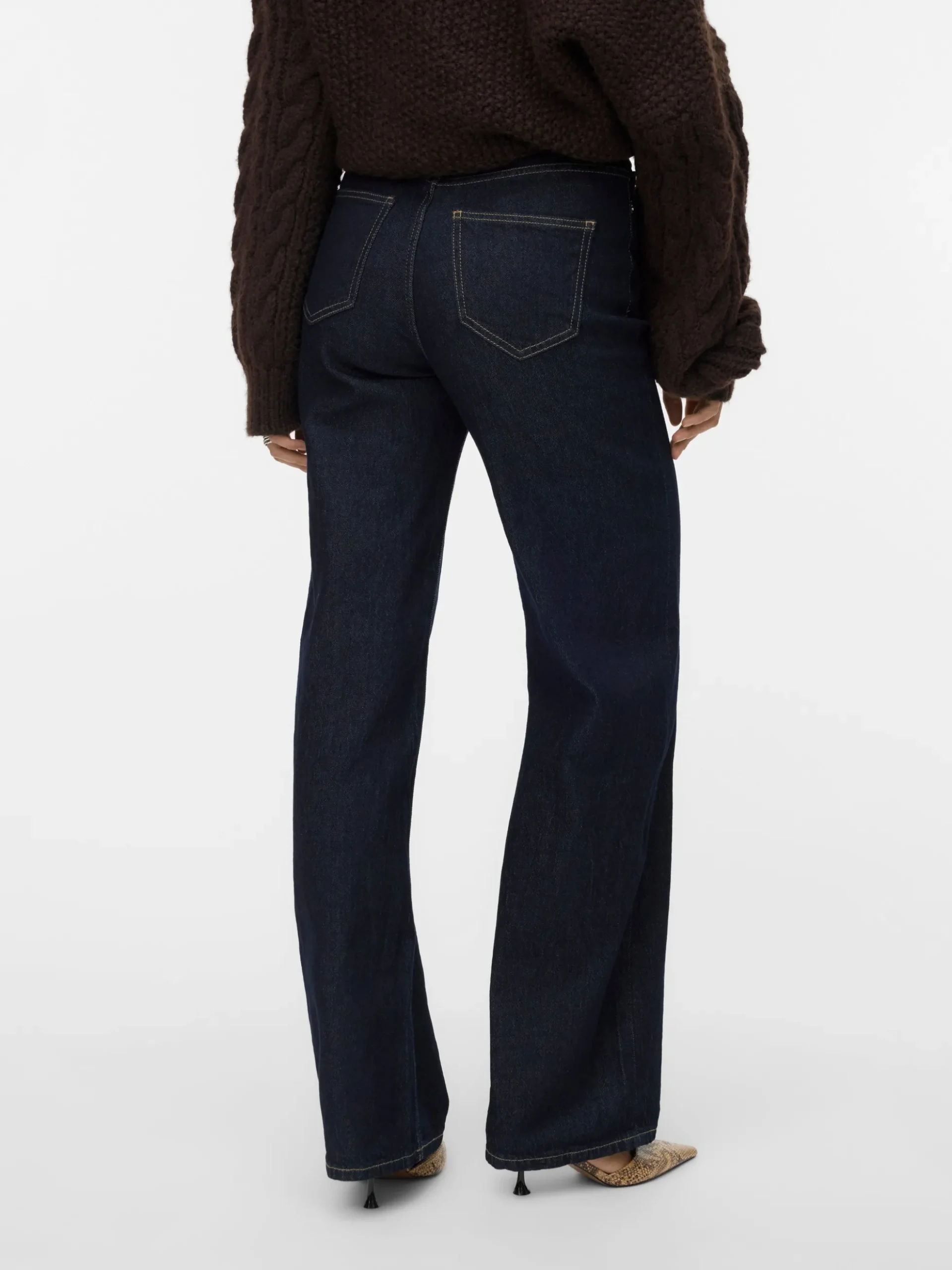 VMTESSA Hohe Taille Weiter Beinschnitt Jeans