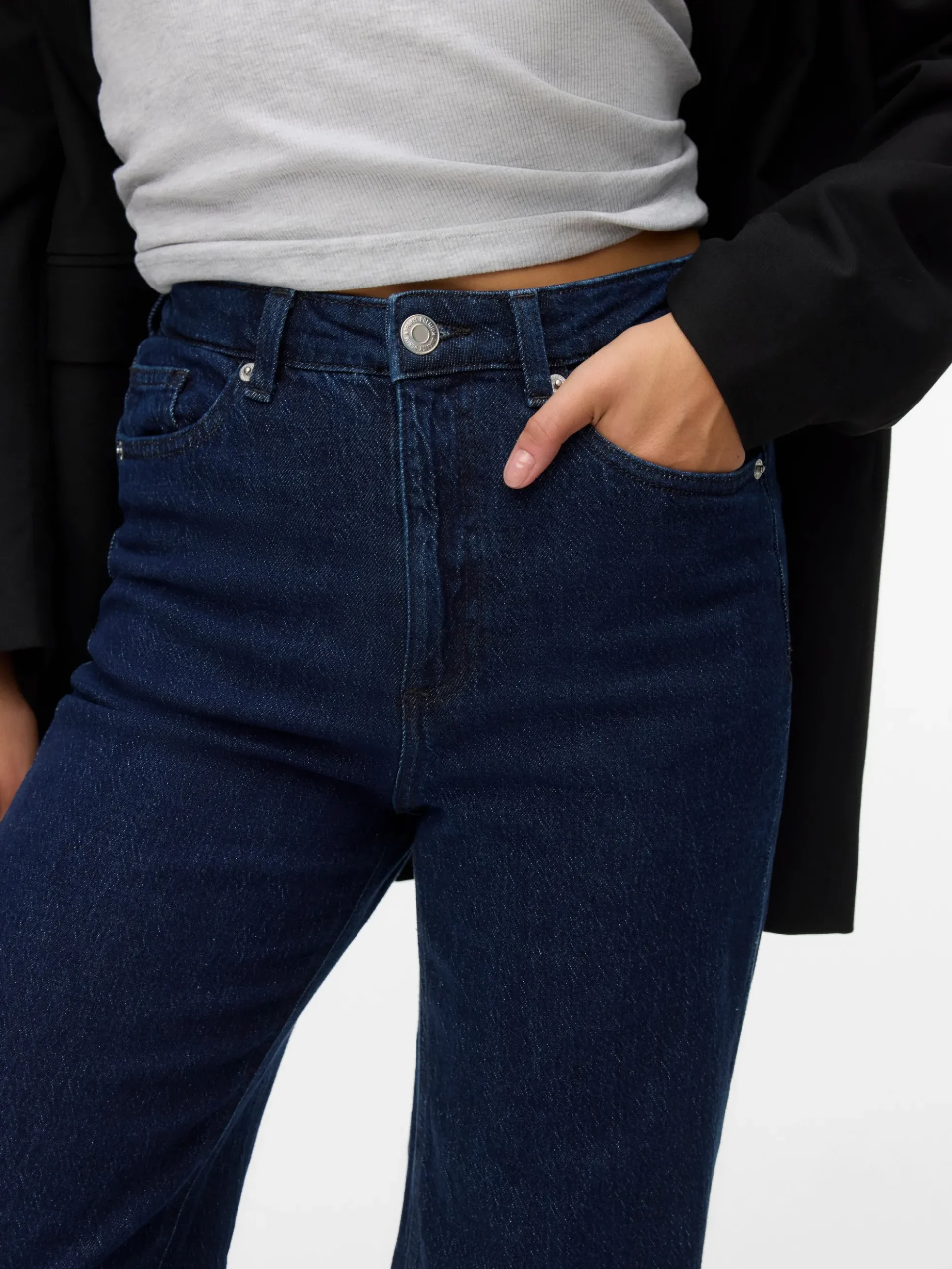 VMTESSA Hohe Taille Weiter Beinschnitt Jeans