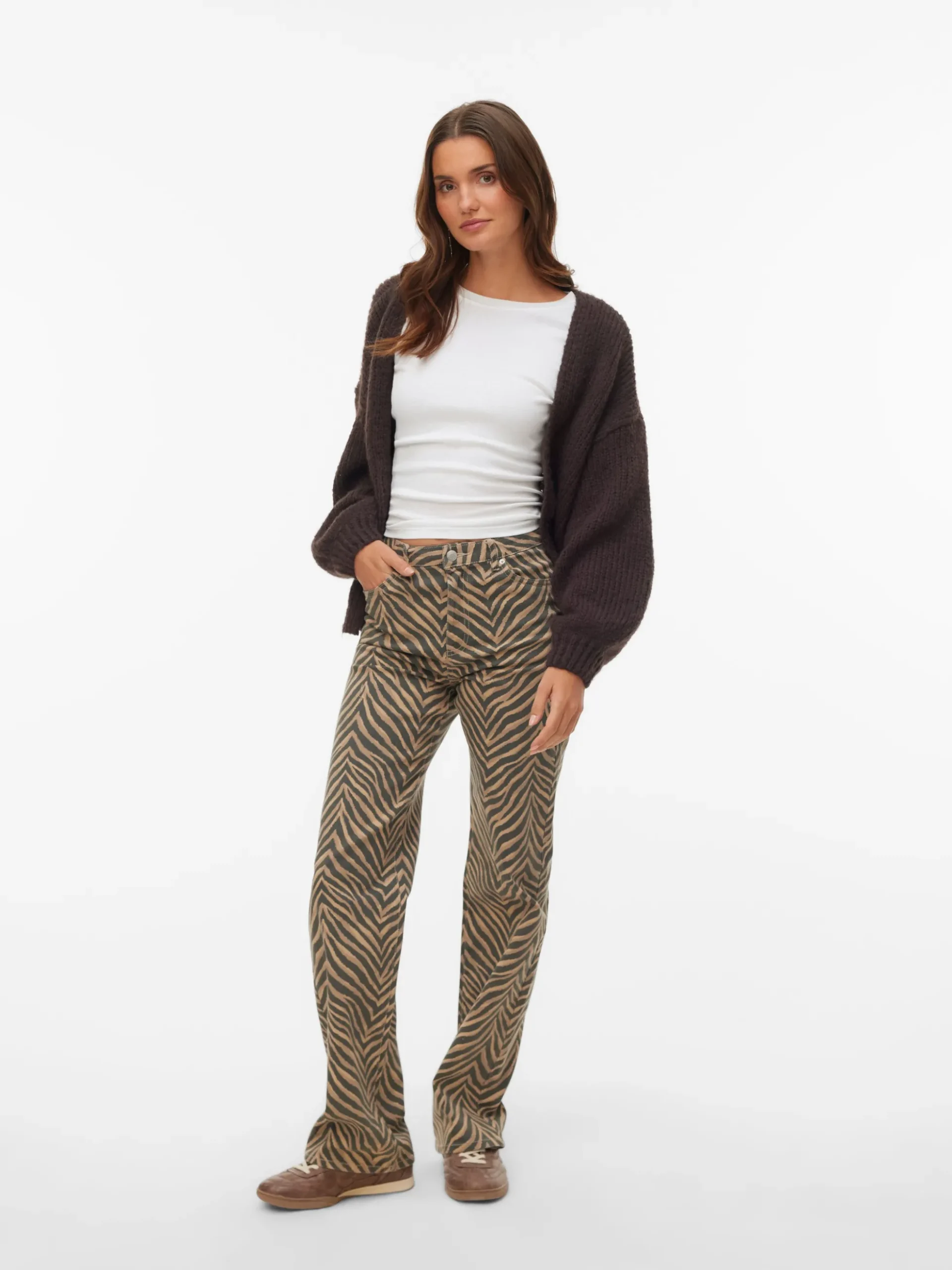 VMTESSA Hohe Taille Weiter Beinschnitt Jeans