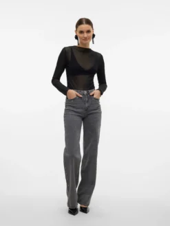 VMTESSA Hohe Taille Weiter Beinschnitt Jeans