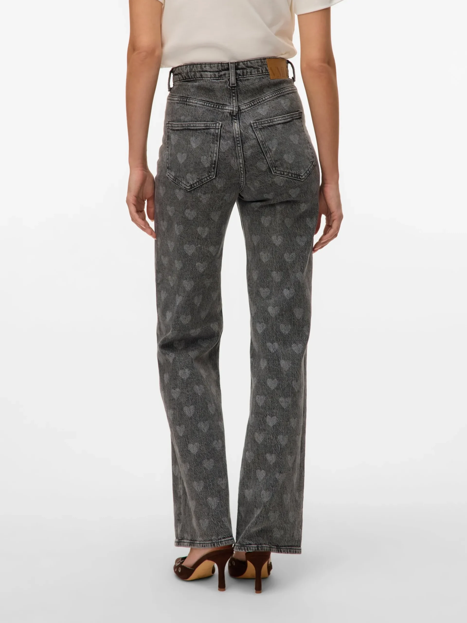 VMTESSA Hohe Taille Weiter Beinschnitt Jeans
