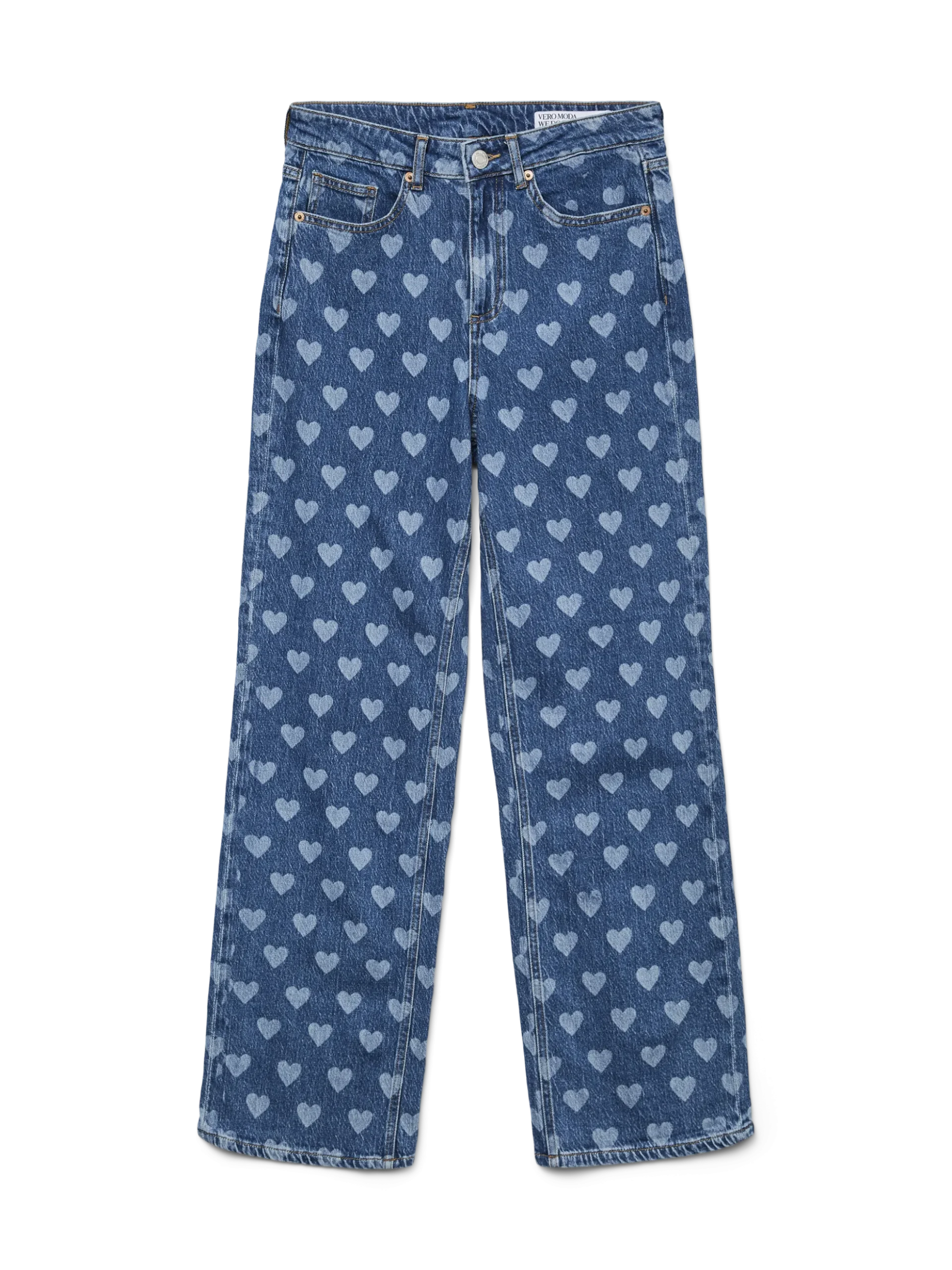 VMTESSA Hohe Taille Weiter Beinschnitt Jeans