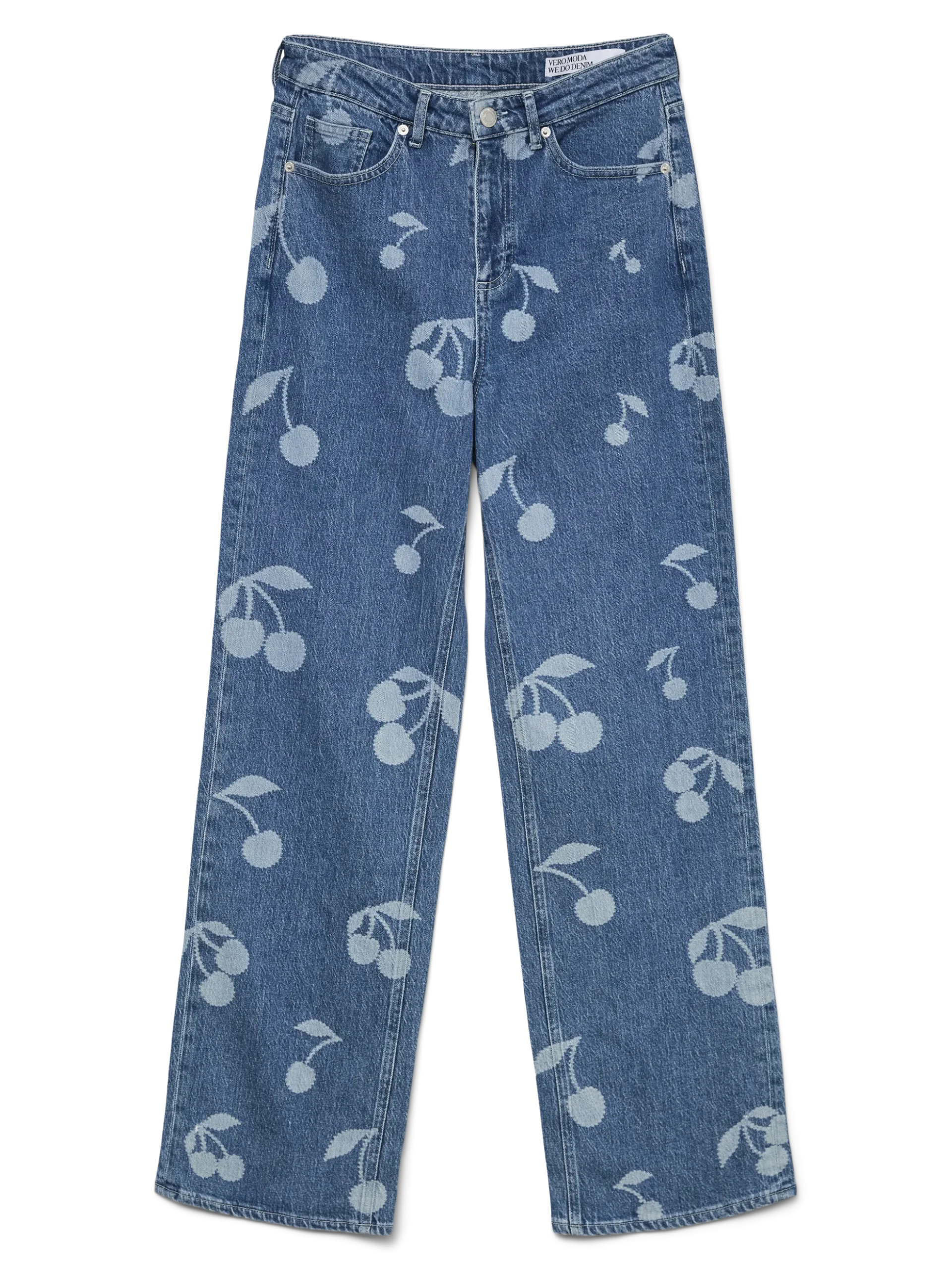 VMTESSA Hohe Taille Weiter Beinschnitt Jeans