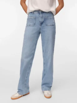 VMTESSA Hohe Taille Weiter Beinschnitt Jeans