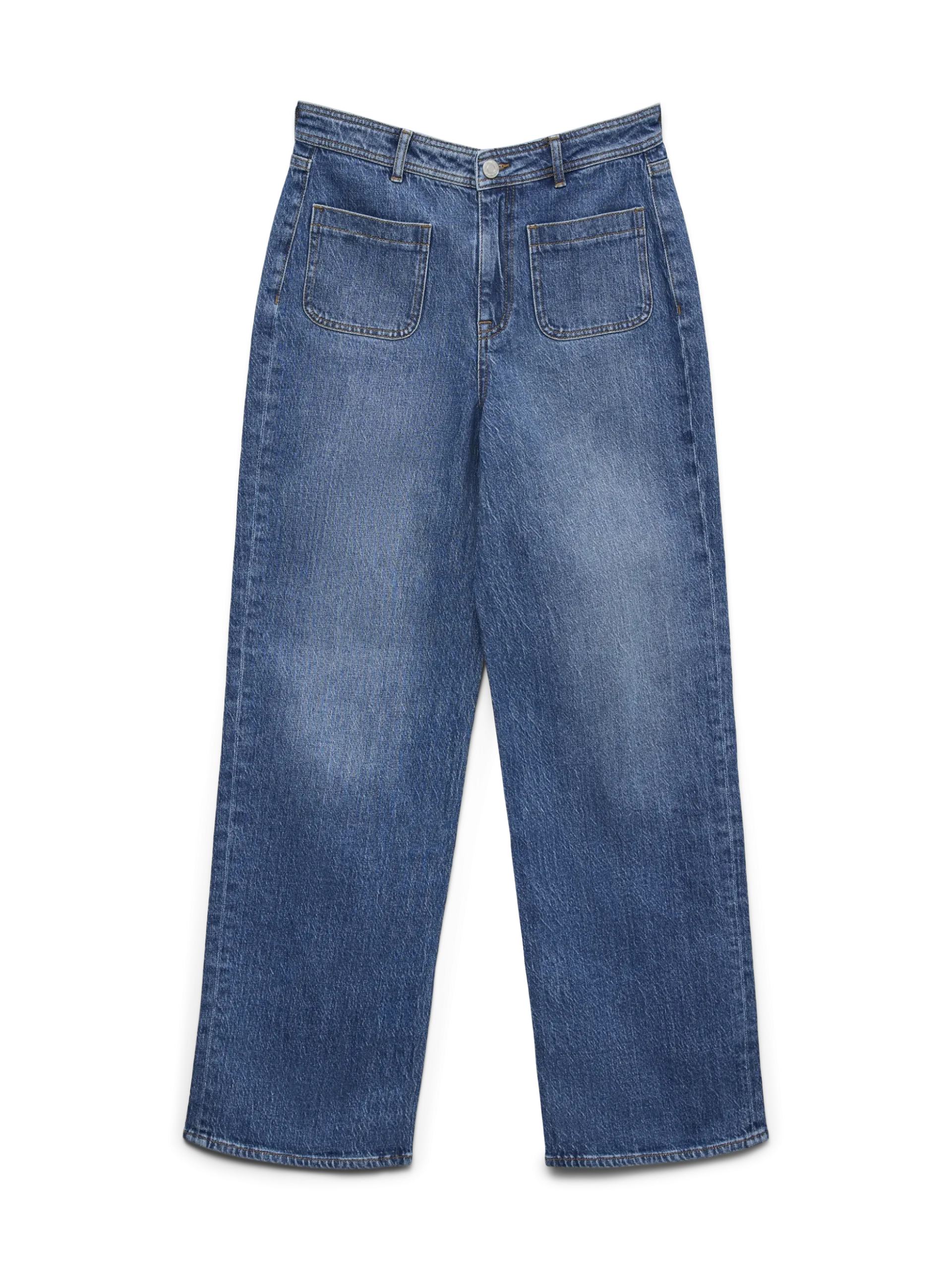 VMTESSA Hohe Taille Weiter Beinschnitt Jeans