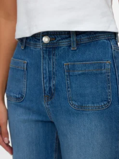 VMTESSA Hohe Taille Weiter Beinschnitt Jeans