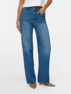 VMTESSA Hohe Taille Weiter Beinschnitt Jeans