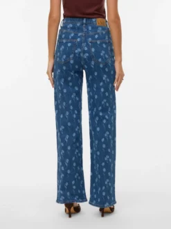 VMTESSA Hohe Taille Weiter Beinschnitt Jeans
