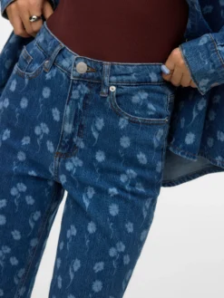 VMTESSA Hohe Taille Weiter Beinschnitt Jeans