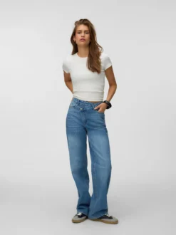VMTESSA Hohe Taille Weiter Beinschnitt Jeans