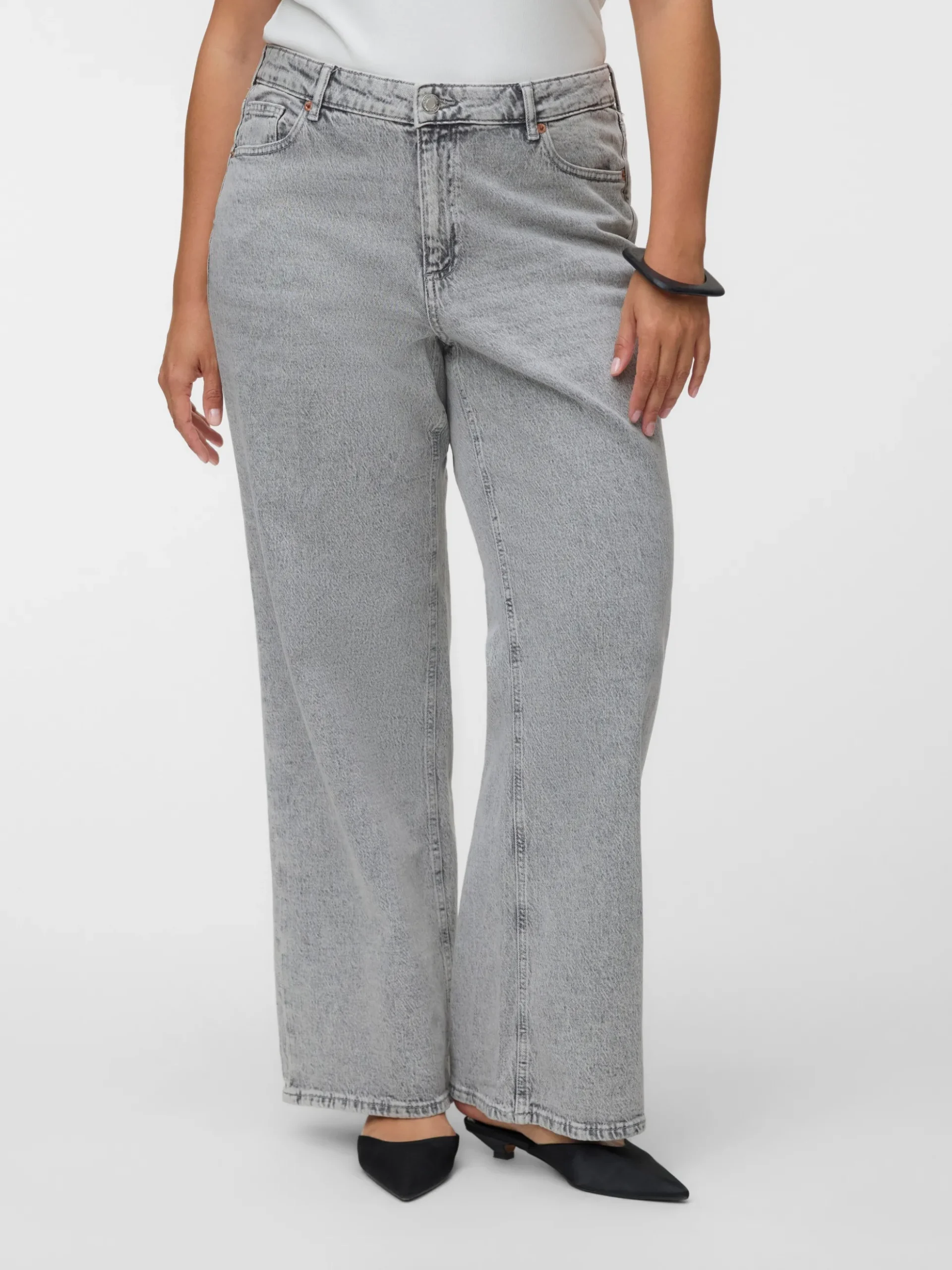 VMTESSA Hohe Taille Weiter Beinschnitt Jeans