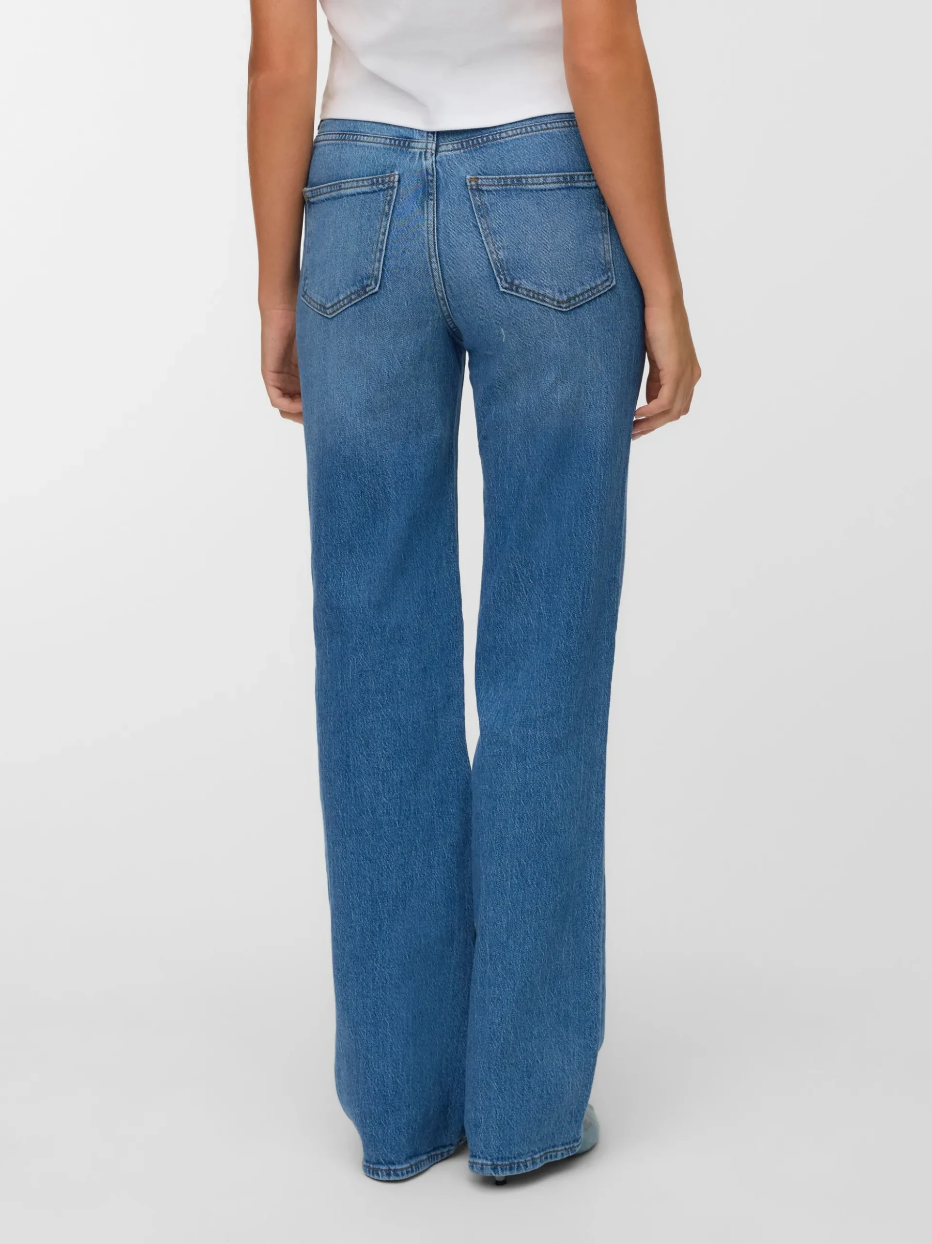 VMTESSA Hohe Taille Weiter Beinschnitt Jeans