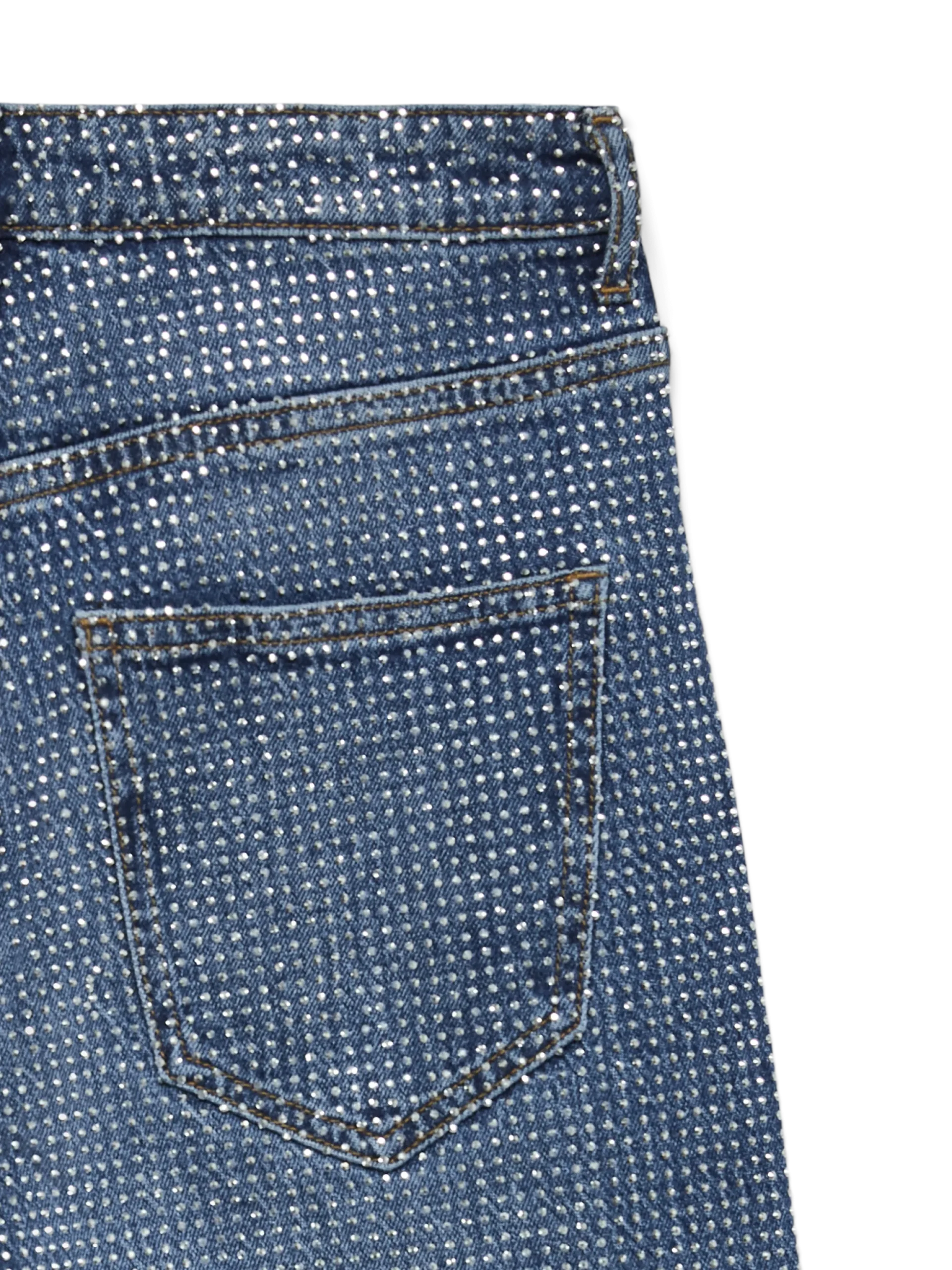 VMTESSA Hohe Taille Weiter Beinschnitt Jeans