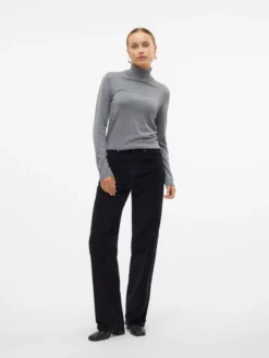 VMTESSA Hohe Taille Weit geschnitten CordJeans