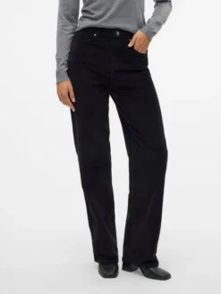 VMTESSA Hohe Taille Weit geschnitten CordJeans