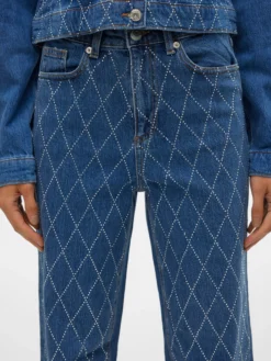 VMTESSA Hohe Taille Weit geschnitten Jeans