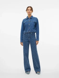 VMTESSA Hohe Taille Weit geschnitten Jeans