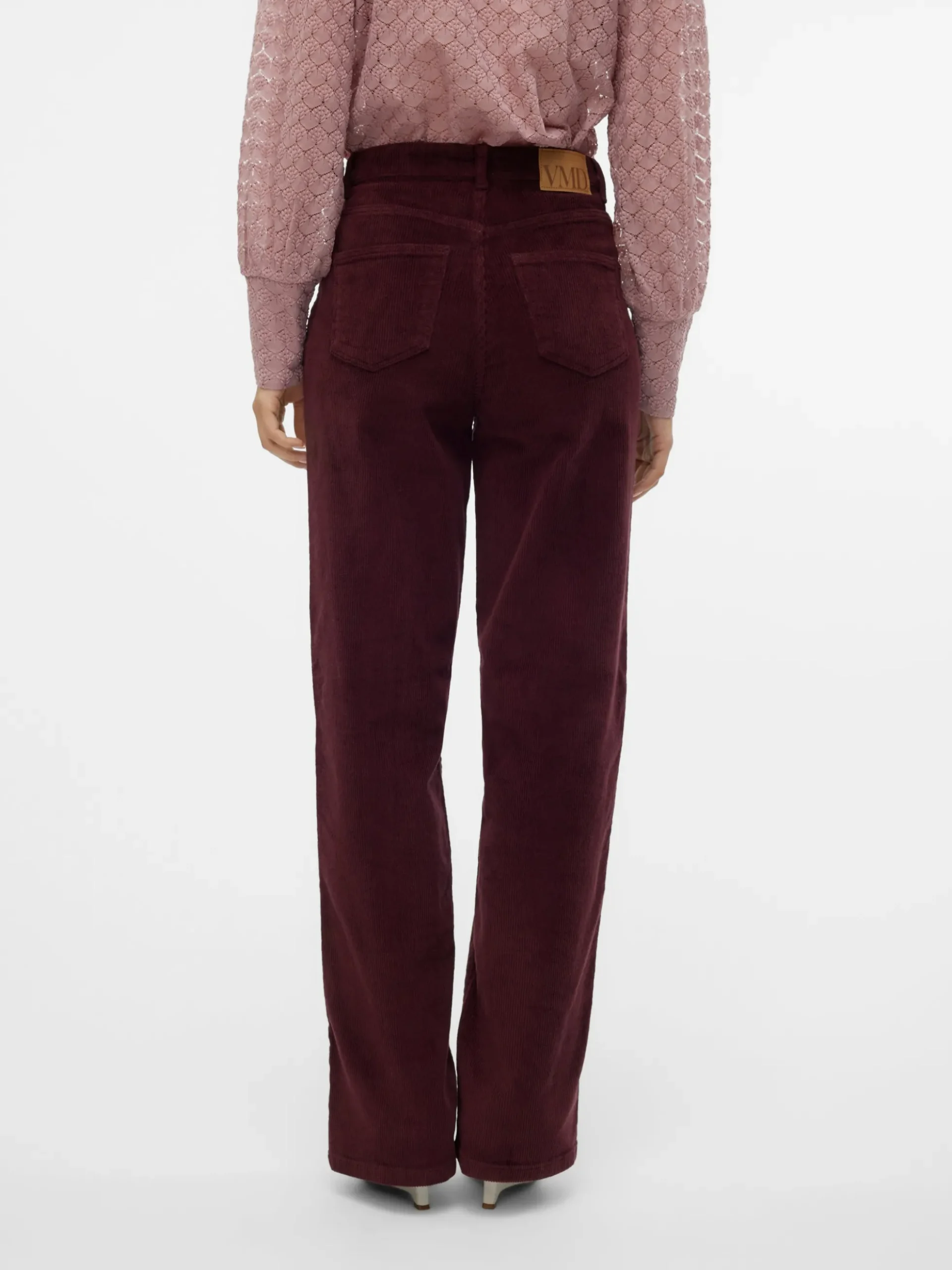 VMTESSA Hohe Taille Weit geschnitten CordJeans