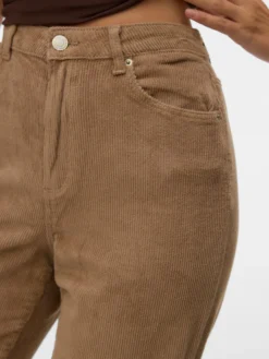 VMTESSA Hohe Taille Weit geschnitten CordJeans