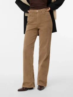 VMTESSA Hohe Taille Weit geschnitten CordJeans