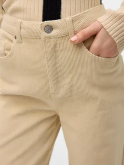 VMTESSA Hohe Taille Weit geschnitten CordJeans