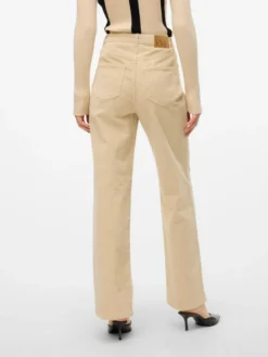 VMTESSA Hohe Taille Weit geschnitten CordJeans