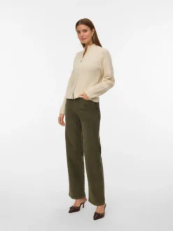 VMTESSA Hohe Taille Weit geschnitten CordJeans