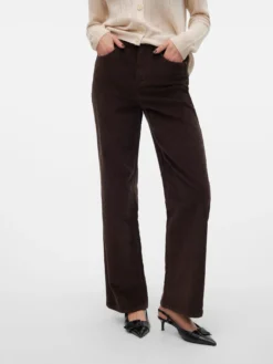 VMTESSA Hohe Taille Weit geschnitten CordJeans
