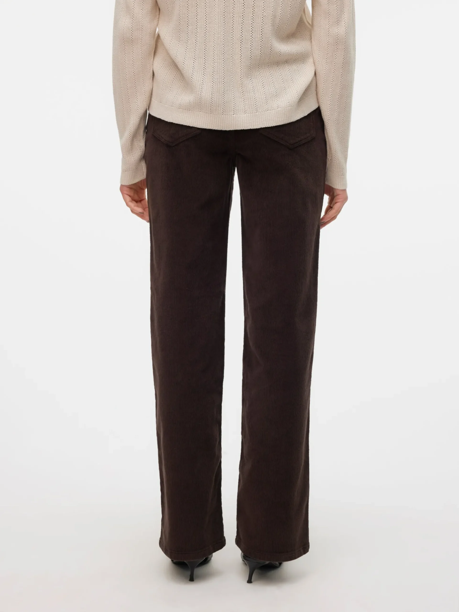 VMTESSA Hohe Taille Weit geschnitten CordJeans