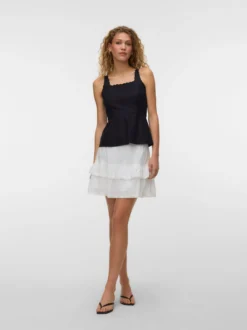 VMTRINE Mittlere Taille Kurzer Rock