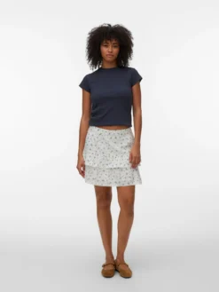 VMTRINE Mittlere Taille Kurzer Rock