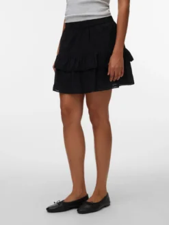 VMTRINE Mittlere Taille Kurzer Rock