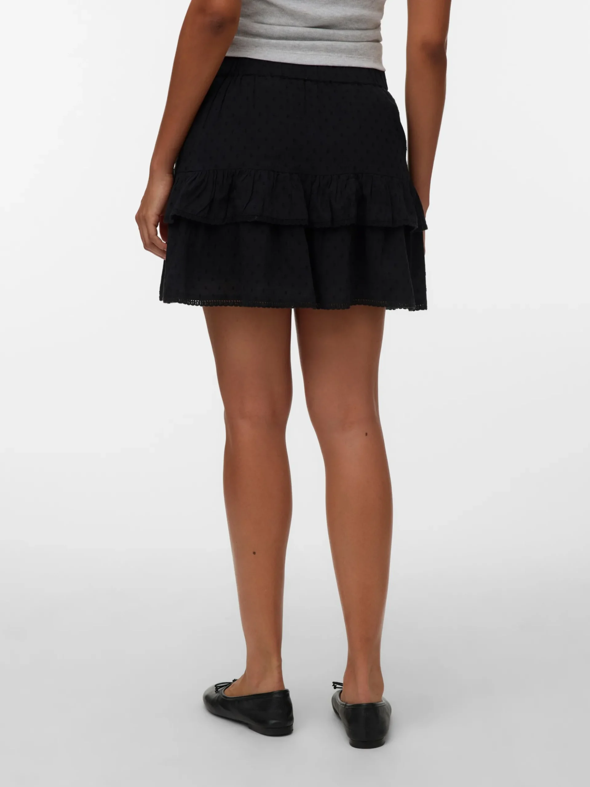 VMTRINE Mittlere Taille Kurzer Rock