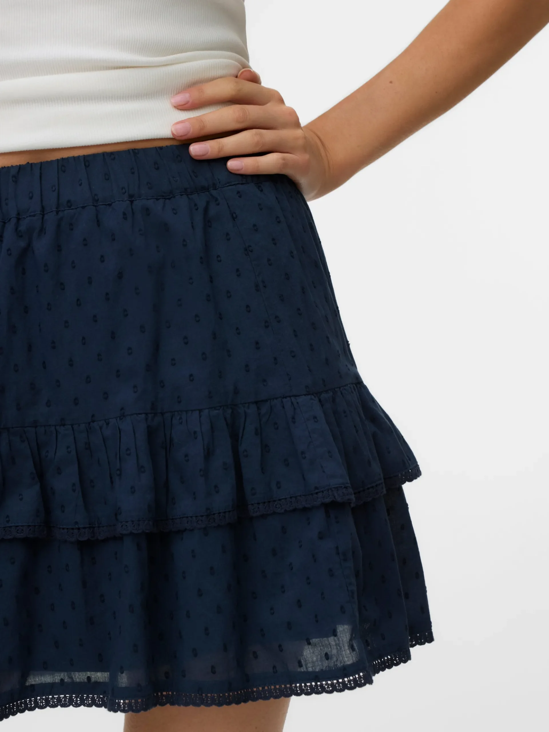VMTRINE Mittlere Taille Kurzer Rock