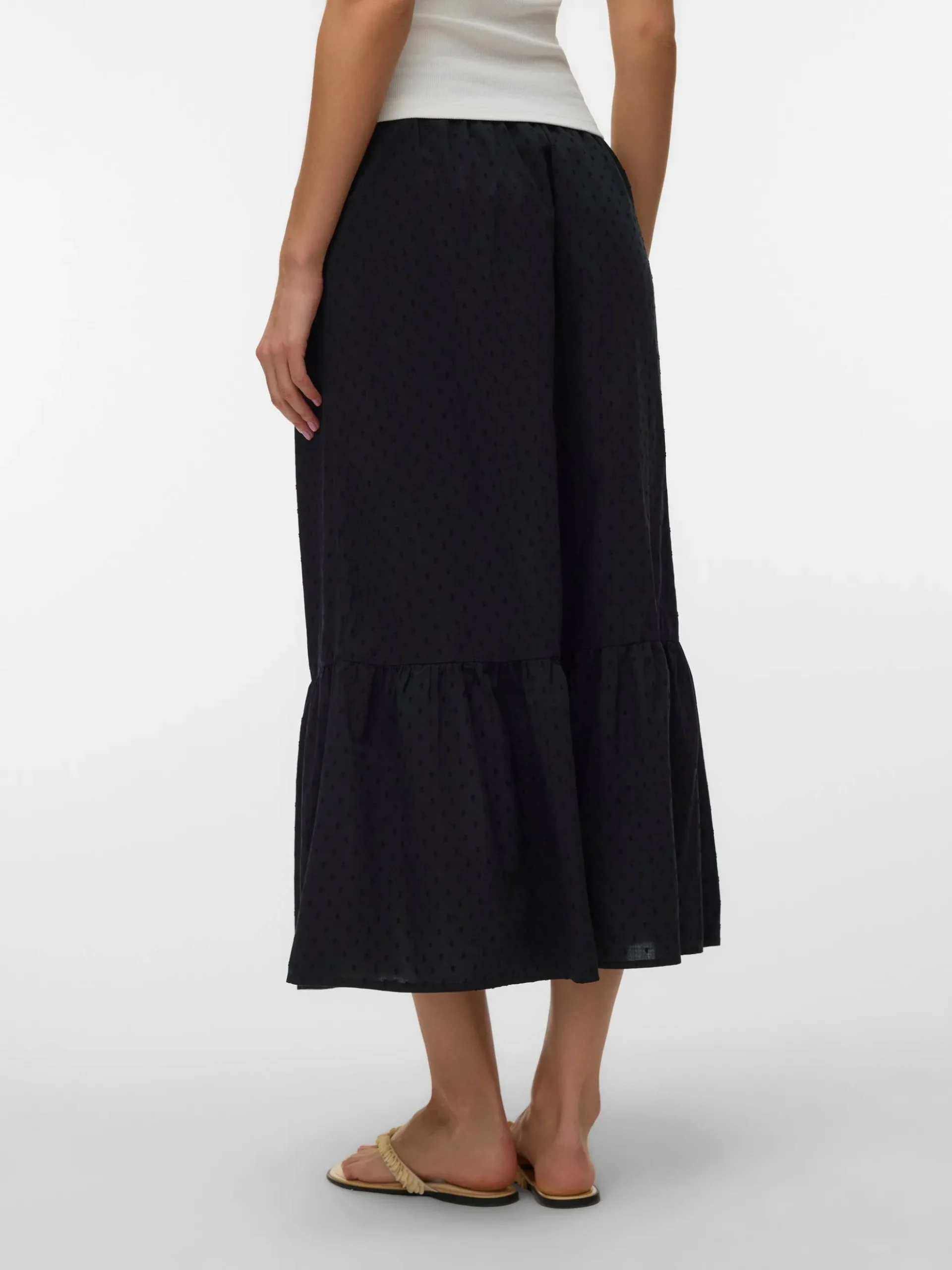 VMTRINE Mittlere Taille Langer Rock
