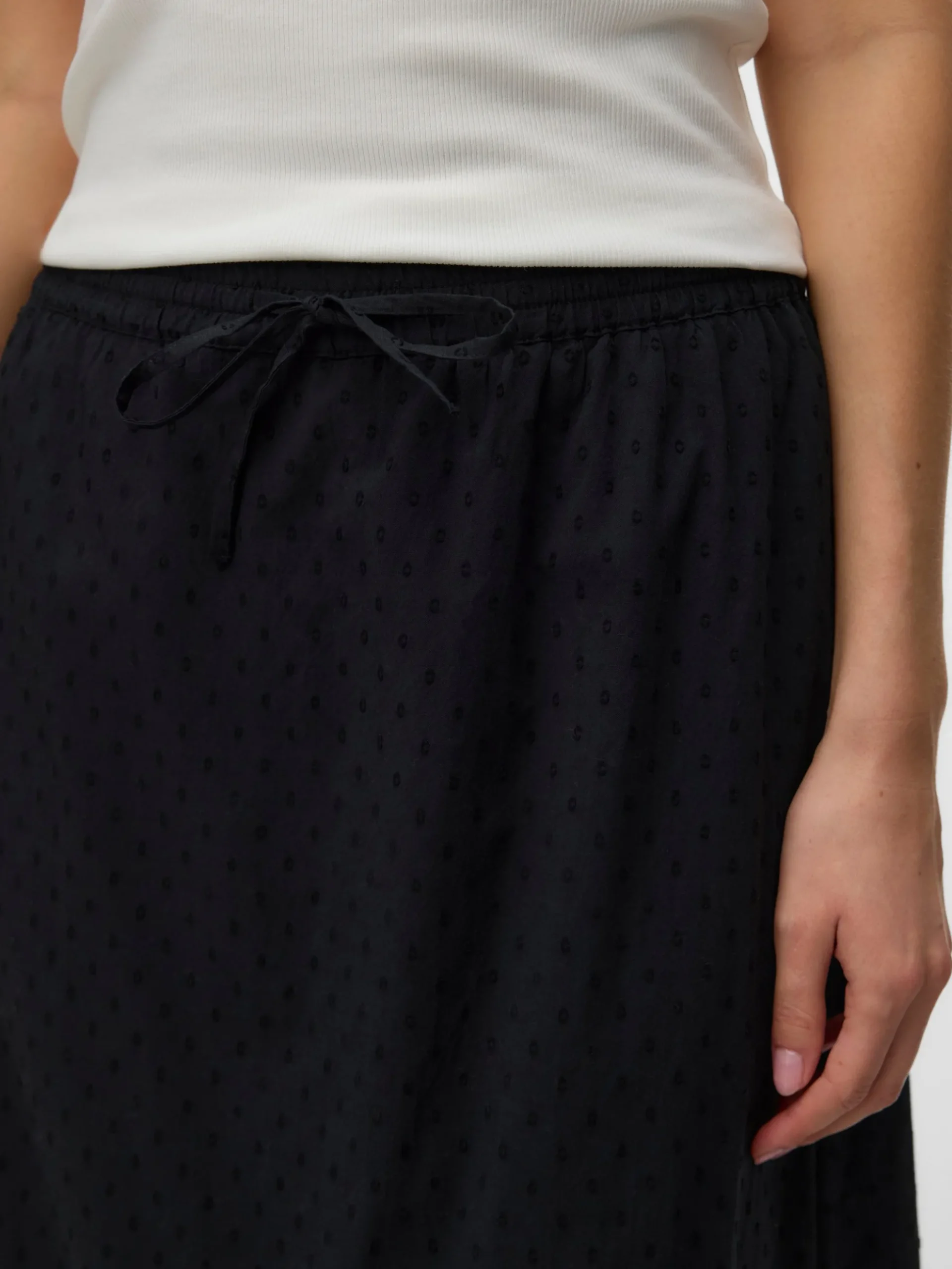 VMTRINE Mittlere Taille Langer Rock