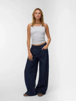 VMVALERIA Mid Rise Weiter Beinschnitt Jeans