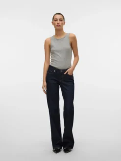 VMVANESSA Niedrige Taille Weiter Beinschnitt Jeans