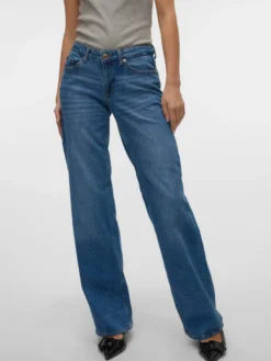 VMVANESSA Niedrige Taille Weiter Beinschnitt Jeans
