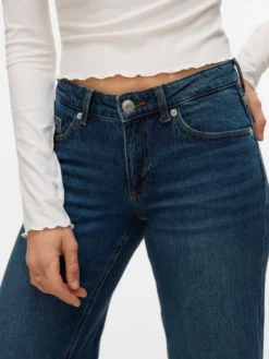 VMVANESSA Niedrige Taille Weiter Beinschnitt Jeans