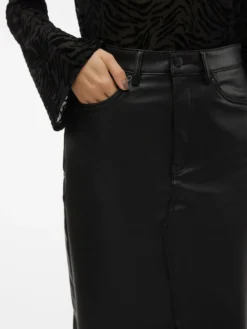 VMVERI Hohe Taille Midirock