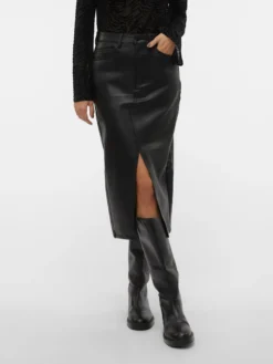 VMVERI Hohe Taille Midirock