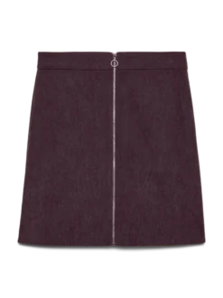 VMVIENNA Hohe Taille Cord Midirock