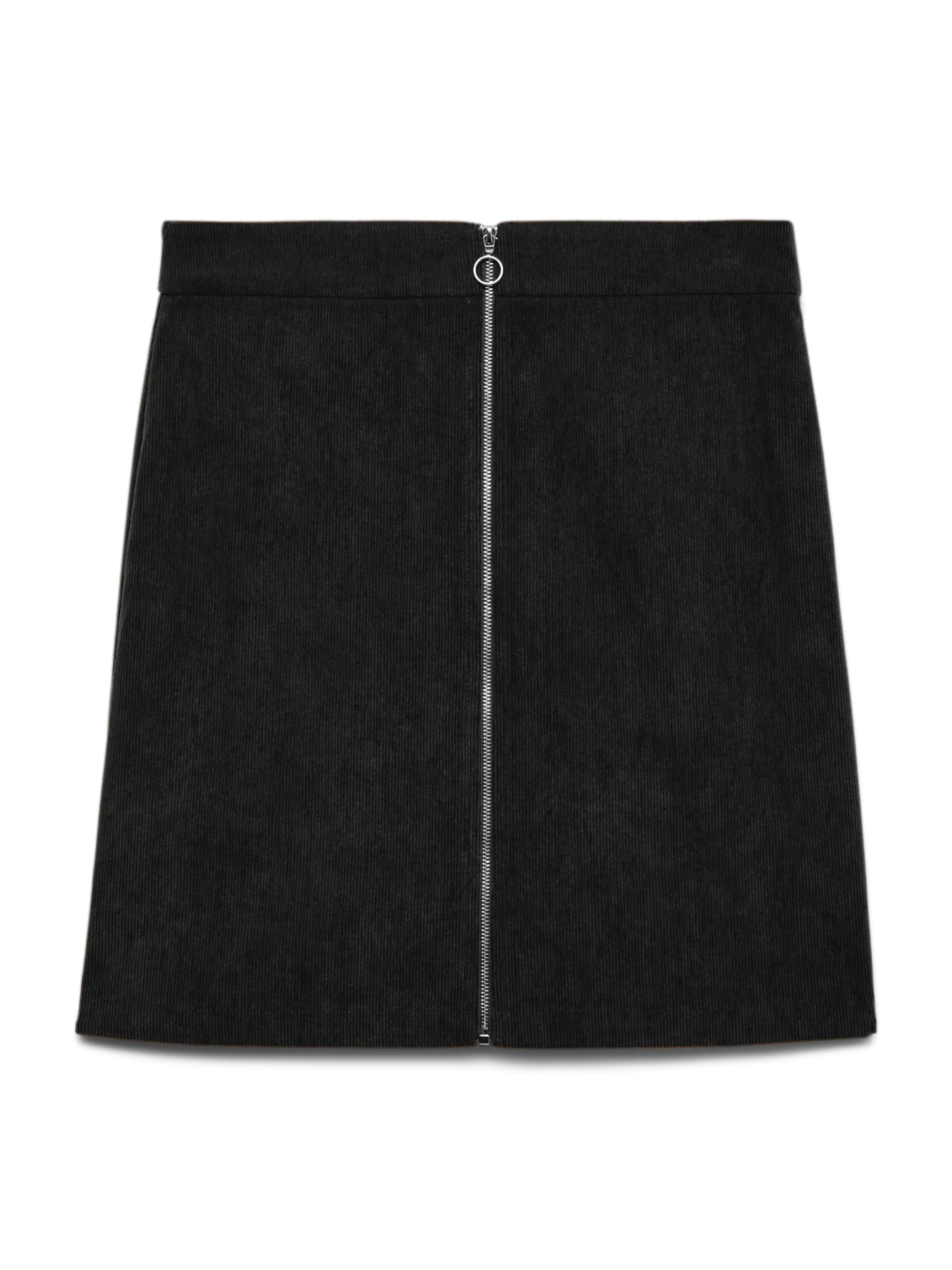 VMVIENNA Hohe Taille Cord Midirock