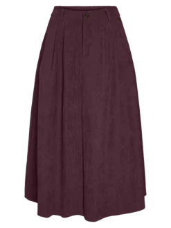 VMVIENNA Hohe Taille Cord Samtrock