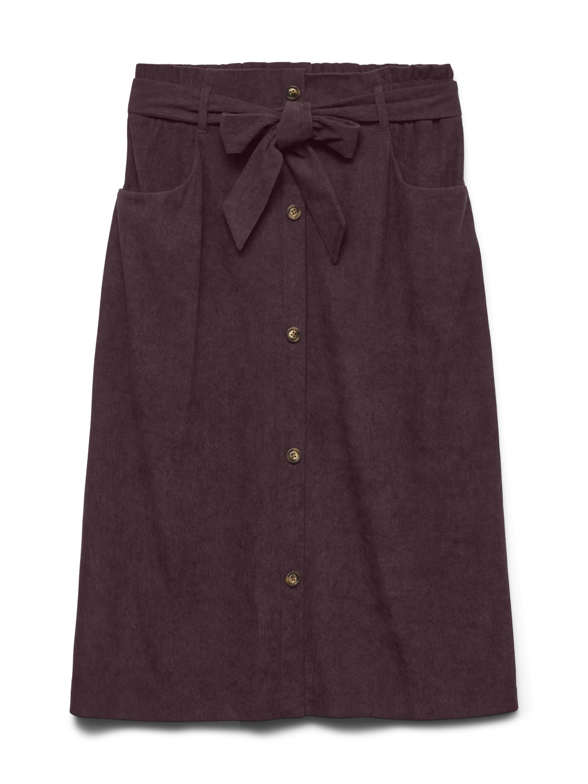 VMVILJA Hohe Taille Cord Midirock
